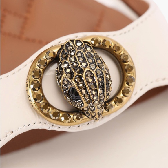 KURT GEIGER-Elegant White Heeled Sandals - Picture 5 of 5